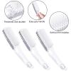 3 Packs Handle Grip Fingernail Brush, Ooloveminso Hand Nail Cleaning Brushes for Toes and Nails Cleaner, Soft Stiff Bristles Scrubber Tools for Men and Women, Transparent view 4