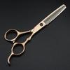 Hair Cutting Scissors, 6inch Professional Japan 440c rose gold hair cutting scissors haircut thinning barber haircutting shears hairdressing scissors set (Color : Thinning) view 1