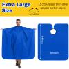 12Pcs Barber Cape 64 x 56'' Large Waterproof Hair Cutting Salon Cape Adjustable Snaps for Hair Dye Salon Stylist Supplies(Blue) view 3