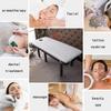 Memory Foam Lash Bed Topper with Elastic Bands Trapezoidal Head Massage Table Mattress Protector Spa Bed Pad with Breath Hole for Massage Accessories Lash Bed Cushion,White2 6cm,70x190cm view 3