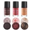 Maniology Sugar + Spice Cream Stamping Polish Set | 3-Piece Fall Colors (Chocolate Brown, Light Orange, Tan Brown) | 13ml Bottles for Cozy & Smooth Autumn-Inspired Nail Art Designs & DIY Manicures view 1