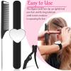 22 Pces Hair Braiding Tools with Magnetic Wrist Sewing Pincushion Pin Wristband Stainless Pintail Rat Tail Comb Sectioning Alligator Clips Stitch Braiding Finger Ring Tool Christmas Salon Home(Black) view 3