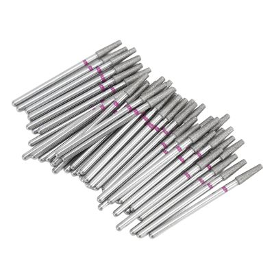 50pcs Nail Drill Bits Carborundum DIY Nail Art Polish Grinding Head Nail Glue Removing Bits for Manicure Pedicure