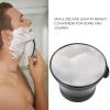Pilipane Black Shaving Bowl, Shaving Bowl with Handle, Strong Pommel Handle, Shaving Cream Soaps, Wide Mouth, Black Shaving Soaps Bowl for Barbershop Home Travel Black view 3