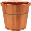 Thicken Foot Basin Wooden Foot Bath Foot Barrel Wooden for Foot Bath, Massage, Spa, Sauna, Soak, Durable Foot Basin with Lid Foot Bath Spa Bowl view 1