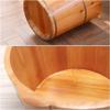Thicken Foot Basin Wooden Foot Bath Foot Barrel Wooden for Foot Bath, Massage, Spa, Sauna, Soak, Durable Foot Basin with Lid Foot Bath Spa Bowl view 2