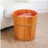 Thicken Foot Basin Wooden Foot Bath Foot Barrel Wooden for Foot Bath, Massage, Spa, Sauna, Soak, Durable Foot Basin with Lid Foot Bath Spa Bowl view 3