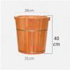 Thicken Foot Basin Wooden Foot Bath Foot Barrel Wooden for Foot Bath, Massage, Spa, Sauna, Soak, Durable Foot Basin with Lid Foot Bath Spa Bowl view 4