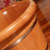 Wooden Foot Spa Bucket,Foot Wash Basin for Foot Bath,Foot Soaking Tub,Solid Oak Wood Foot Soaking Barrel Bucket Foot Spa Household Wash Ba (Size : 42 * 35cm) view 3