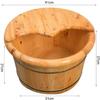 Scpantkend Pedicure Foot Soak Foot Soak Bucket Made of Solid Wood,Large Foot Soak Tub,Foot Basin for Foot Bath,Soak,Or DetoxFoot Spa view 2