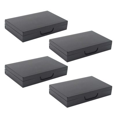 Beaupretty 4pcs Mini Empty Eyeshadow Box Compartments for Travel-friendly for Daily Use for Eye Makeup Black