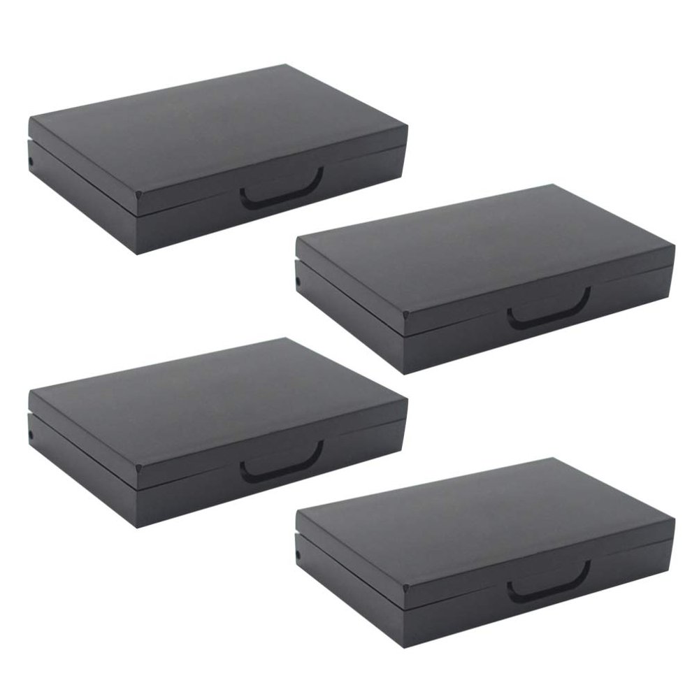 Beaupretty 4pcs Mini Empty Eyeshadow Box Compartments for Travel-friendly for Daily Use for Eye Makeup Black