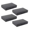 Beaupretty 4pcs Mini Empty Eyeshadow Box Compartments for Travel-friendly for Daily Use for Eye Makeup Black view 1