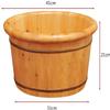 Scpantkend Pedicure Foot Soak Foot Bath Spa Tub,Foot Spa for Adults Foot Massage Bucket,Pedicure Basin Household Salon Foot Bath Wood Barrel,a (Size : A) view 2