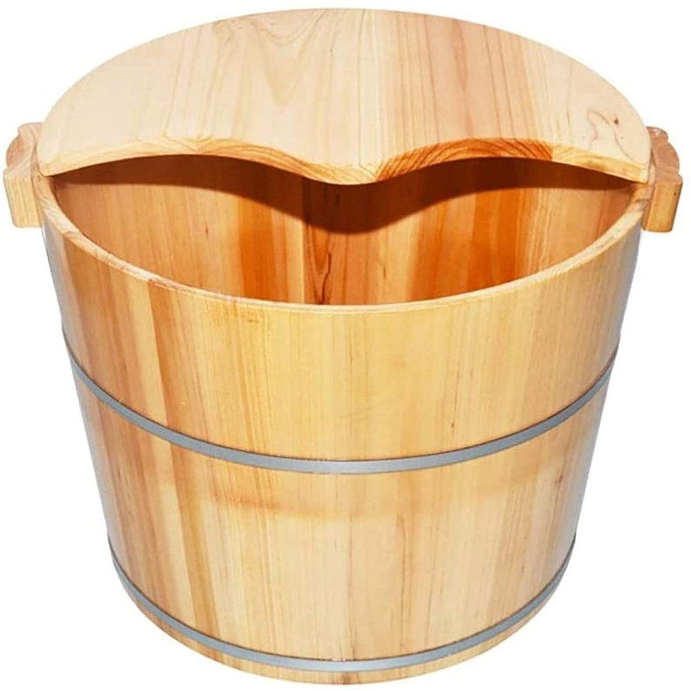 Foot Bath Spa Large Foot Soak Tub,Foot Massage at Home Spa Treatment | Relax,Foot Soak Ucket Made of Solid Wood,Foot Spa for A (Size : A)