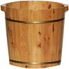 Thicken Foot Basin Wooden Foot Bath Foot Barrel Wooden for Foot Bath, Massage, Spa, Sauna, Soak, Durable Foot Basin with Lid Foot Bath Spa Bowl (Size : 46 * 38 * 38cm) view 3