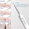 Jedrey 2Pcs Professional Facial Blackhead Remover Tweezers and Pimple Extractor Acne Treatment Tool for Acne Pimples Comedowns Blemishes or Splinters Removal view 2