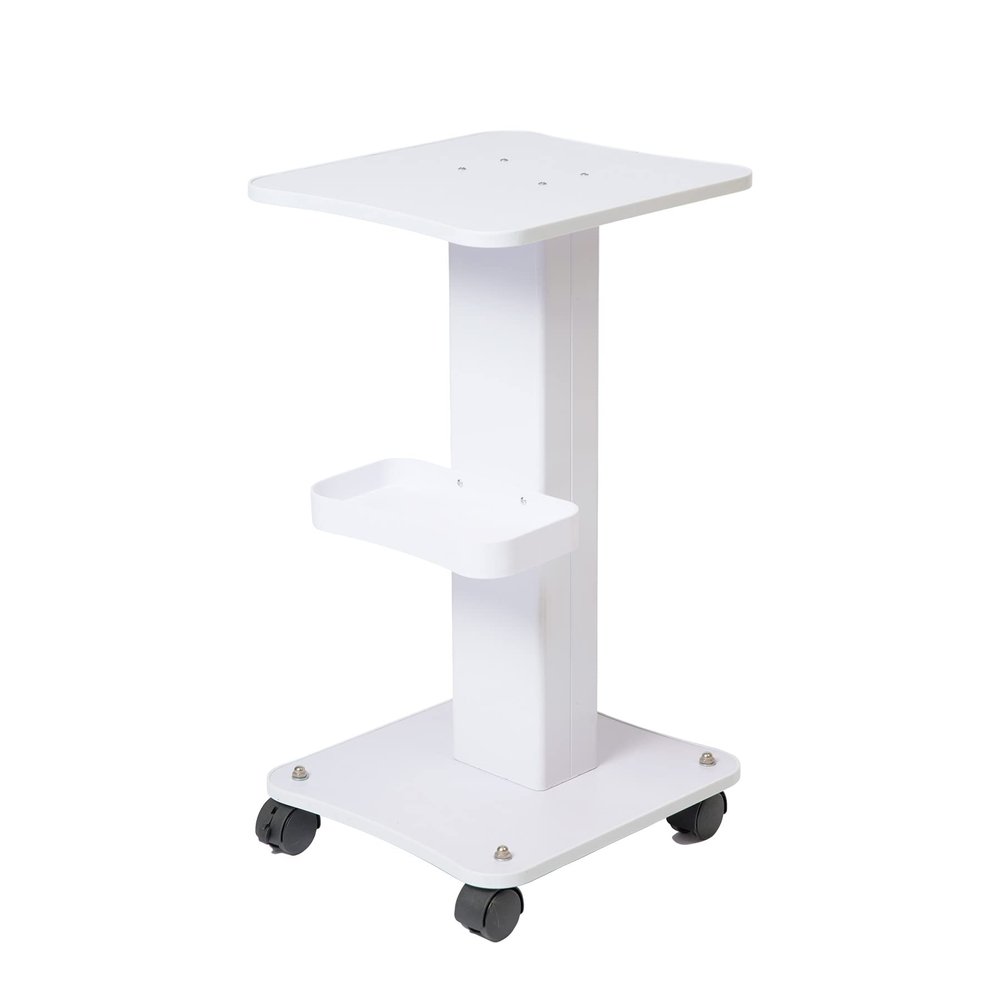 SEA PUNK Salon Spa Trolley, Esthetician Cart with Wheels, Beauty Rolling Trolley Stand Instrument, Tray Rolling Cart with Storage Tray