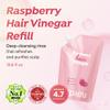 APIEU Raspberry Hair Vinegar [Refill] - Deep Scalp Clean & Detox for Oily Scalp, Buildup & Dandruff Scalp Treatment, pH-Balancing Rinse for Fresh, Shiny Hair, Korean Haircare, 6.76 fl oz view 2