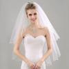Piping Bridal Wedding Headpiece Black Metal Hair Comb style01 view 2