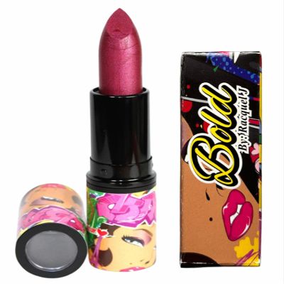 Bold by RacquelJ Shimmering Grape Purple Lipstick  Creamy Satin Finish, Full-Coverage Color, Long-Lasting & Hydrating, Cruelty-Free | 0.14 oz