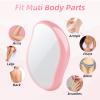 Crystal Hair Eraser for Women Men - Reusable Crystal Hair Remover Magic Painless Exfoliation Hair Removal Tool, Magic Hair Eraser for Back Arms Legs - Gold view 3