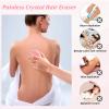 Crystal Hair Eraser for Women Men - Reusable Crystal Hair Remover Magic Painless Exfoliation Hair Removal Tool, Magic Hair Eraser for Back Arms Legs - Gold view 4