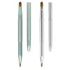 Unaone [2 Pack] Lip Brush for Lipstick, Retractable Lip Brushes, Dual-ended Makeup Brush for Lipstick Lip Gloss, Include Lid Silver and Green view 1