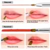Unaone [2 Pack] Lip Brush for Lipstick, Retractable Lip Brushes, Dual-ended Makeup Brush for Lipstick Lip Gloss, Include Lid Silver and Green view 4