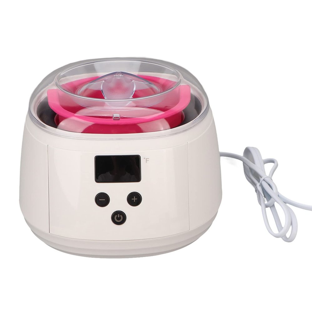 100W Wax Warmer Kit for Hair Removal, White Hair Removal Wax Machine Set with 4 Bags Hard Wax Beans, Intelligent Temperature Control Wax Heater for Women Sensitive Skin 100240V(#1)