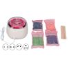 100W Wax Warmer Kit for Hair Removal, White Hair Removal Wax Machine Set with 4 Bags Hard Wax Beans, Intelligent Temperature Control Wax Heater for Women Sensitive Skin 100240V(#1) view 2