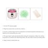 100W Wax Warmer Kit for Hair Removal, White Hair Removal Wax Machine Set with 4 Bags Hard Wax Beans, Intelligent Temperature Control Wax Heater for Women Sensitive Skin 100240V(#1) view 4
