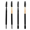 TEONEI Brow Gel Spatula and Spoolie Brush,Eyebrow Applicator Brush with Spatula,Double-Headed Eyelashes Curler Volume Tool,4PCS view 1