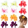 10 PCS Bohemian Flower Hairpin Artificial Flower Hair Clip Hawaiian Hibiscus Plumeria Hairpin for Seaside Holiday Bridal Hair Accessories Bobby Pins Headwear for Woman Girl Lady view 1