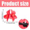 10 PCS Bohemian Flower Hairpin Artificial Flower Hair Clip Hawaiian Hibiscus Plumeria Hairpin for Seaside Holiday Bridal Hair Accessories Bobby Pins Headwear for Woman Girl Lady view 2
