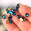 Non Hotfix Stone SS40 Blue Zircon 144pcs 8 Big 8 Small DIY Strass Crystal Stick On Nail Salon Flat Back Rhinestones for Nail Art Garment Craft Decoration view 2