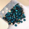 Non Hotfix Stone SS40 Blue Zircon 144pcs 8 Big 8 Small DIY Strass Crystal Stick On Nail Salon Flat Back Rhinestones for Nail Art Garment Craft Decoration view 3