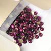 Non Hotfix Stone SS20 Fuchsia 1440pcs 8 Big 8 Small DIY Strass Crystal Stick On Nail Salon Flat Back Rhinestones for Nail Art Garment Craft Decoration view 2
