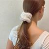 Hair Ties Satin Silk Scrunchies for Women Rubber Bands for Hair (White) view 3