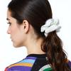Hair Ties Satin Silk Scrunchies for Women Rubber Bands for Hair (White) view 4