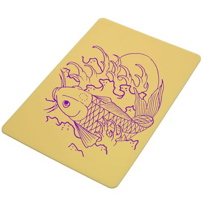 ELEMENT TATTOO SUPPLY - Tattoo Practice Skin 11.75 x 7.8 Inches - 3mm Thick - Silicone - Double Sided (2 Sheets)