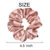 12 Pcs Satin Silk Scrunchies, Soft Hair Ties, Fashion Bands, Bows, Ropes, Elastic Bracelets, Ponytail Holders for Women and Girls (4.5 Inch, Rose Gold) view 3