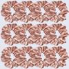 12 Pcs Satin Silk Scrunchies, Soft Hair Ties, Fashion Bands, Bows, Ropes, Elastic Bracelets, Ponytail Holders for Women and Girls (4.5 Inch, Rose Gold) view 4