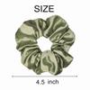 Sufermoe 12 Pcs Soft Satin Silk Hair Scrunchies, 4.5 Inch, Light Gray Green, Hair Ties for Women and Girls, Hair Accessories view 3