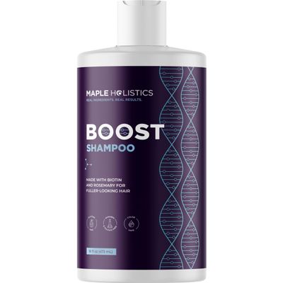 Advanced Biotin Shampoo with Rosemary Oil - Volumizing Shampoo for Thinning Hair for Women & Men with Black Castor Caffeine & B Vitamins - Paraben Silicone and Sulfate Free Vegan Formula (16 Fl Oz)