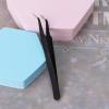 1pcs Fine Point Tweezers Splinter Tweezer Professional Precision Pointed Tweezer Sharp Precision Needle Nose Tip Anti-Static Stainless Steel Curved Tweezers view 3