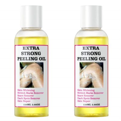 Extra Strong Peeling Oil, Yellow Peeling Oil for Dark Skin, Natural Formula Exfoliating Peels Solution for Face, Body, Hands and Foot Dead Skin Remover (220ML/7.76 OZ)