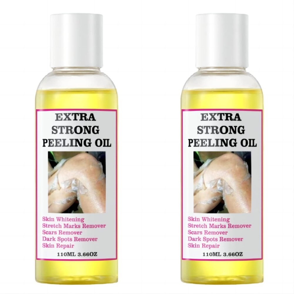 Extra Strong Peeling Oil, Yellow Peeling Oil for Dark Skin, Natural Formula Exfoliating Peels Solution for Face, Body, Hands and Foot Dead Skin Remover (220ML/7.76 OZ)