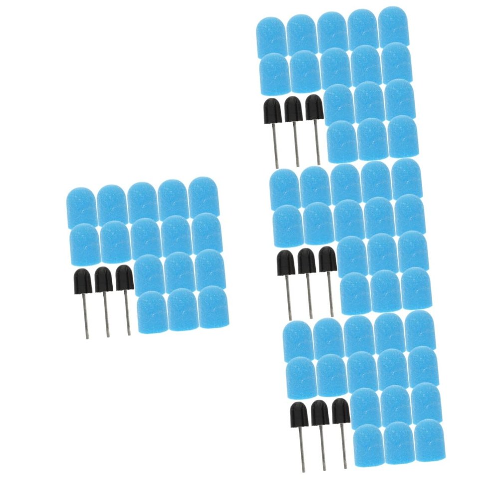 minkissy 4sets Replaceable Nail Sanding Bands with Grinding Manicure Tools for Nail and Beginners Reusable Easy to Operate Compatible with Drill