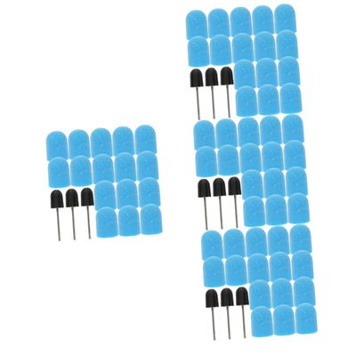 minkissy 4sets Nail Sanding Caps for Nail Art Polishing for Manicure and Pedicure Use